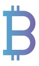 Bitcoin symbol commerce technology icon