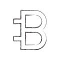 Bitcoin symbol commerce technology icon