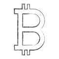 Bitcoin symbol commerce technology icon