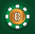 BitCoin Theme Design for Casino Concept Royalty Free Stock Photo