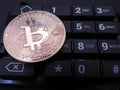 Bitcoin on top of numeric keyboard