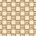 Bitcoin Trading in Web Browser vector Cryptocurrency colored seamless pattern