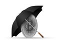 Bitcoin under umbrella