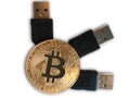 Bitcoin 3 USB Royalty Free Stock Photo