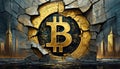 bitcoin wall art - bitcoin print - bitcoin poster - bitcoin painting digital art, Crypto wall art, Crypto print, crypto poster