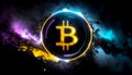 bitcoin wall art - bitcoin print - bitcoin poster - bitcoin painting digital art, Crypto wall art, Crypto print, crypto poster