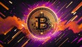 bitcoin wall art - bitcoin print - bitcoin poster - bitcoin painting digital art, Crypto wall art, Crypto print, crypto poster