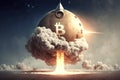 The Rise of Bitcoin: From Earth to the Moon. Generative AI