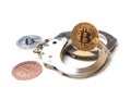 Bitcoin on handcuffs