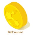 Bitconnect icon, isometric style