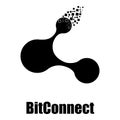 Bitconnect icon, simple style Royalty Free Stock Photo