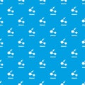 Bitconnect pattern vector seamless blue Royalty Free Stock Photo