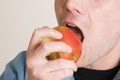 Bite in the apple Royalty Free Stock Photo