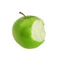 Bite green apple Royalty Free Stock Photo