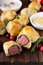 Bite size Beef Wellingtons Royalty Free Stock Photo