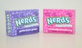 Bite size servings of Grape and strawberry nerds