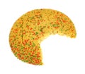 Sugar Cookie Sprinkles Bite Royalty Free Stock Photo