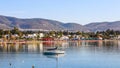 Bitez, Bodrum, Turkey - October 7, 2021. A beautiful seaside with a sandy beach on the Aegean Sea Royalty Free Stock Photo