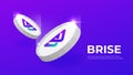 Bitgert BRISE coin cryptocurrency concept banner