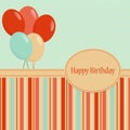 Bithday Template greeting card Royalty Free Stock Photo