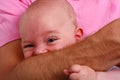 Biting baby Royalty Free Stock Photo