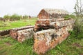 Ahlat Seljukian Cemetery. Seljuk Period Tombstones. Royalty Free Stock Photo