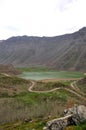 Bitlis, Turkey - 21 May 2011: View of Nemrut crater lake, Tatvan. Beautiful blue mountain lake. Royalty Free Stock Photo