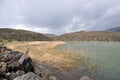 Bitlis, Turkey - 21 May 2011: View of Nemrut crater lake, Tatvan. Beautiful blue mountain lake. Royalty Free Stock Photo