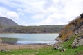 Bitlis, Turkey - 21 May 2011: View of Nemrut crater lake, Tatvan. Beautiful blue mountain lake. Royalty Free Stock Photo