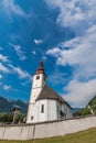 Bitnje Cerkev in Slovenia Triglav Park at summer day Royalty Free Stock Photo