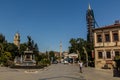 BITOLA, NORTH MACEDONIA - AUGUST 7, 2019: Magnolia Square in Bitola, North Macedon Royalty Free Stock Photo