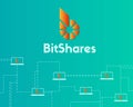 BitShares cryptocurrency network concept style background