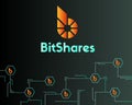 BitShares cryptocurrency network style background