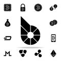 bitshares icon. Crypto currency icons universal set for web and mobile