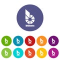 Bitshares icon, simple style