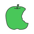 Bitten apple color icon
