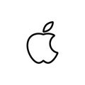 bitten apple icon. Element of minimalistic icons for mobile concept and web apps. Thin line icon for website design and developmen