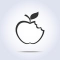 Bitten apple icon