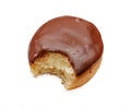 Bitten donut Royalty Free Stock Photo