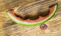 bitten watermelon Royalty Free Stock Photo