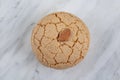 Bitter Almond Butter Cookies. Acibadem kurabiyesi is a traditional Turkish biscuit made of bitter almonds, sugar and egg whites. Royalty Free Stock Photo