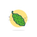 Bitter gourd Vector Icon Illustration. Cute Vegetable. Flat Cartoon Style Suitable for Web Landing Page, Banner, Sticker,
