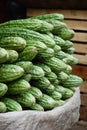 Bitter Melon in market Royalty Free Stock Photo