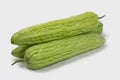 Bitter melon on white background Royalty Free Stock Photo