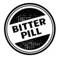 Bitter pill advertising sticker