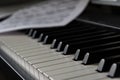 A bitter and sweet melody.... Like the black and white keys on the piano. Royalty Free Stock Photo