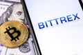 Bittrex cryptocurrency exchange Royalty Free Stock Photo