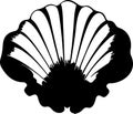 bivalve Black Silhouette Generative Ai