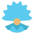 Bivalve mollusks, clam Color Vector Icon which can be easily modified or edited Royalty Free Stock Photo