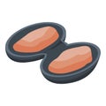 Bivalves seafood icon, isometric style Royalty Free Stock Photo